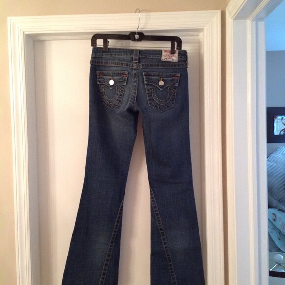 True Religion Flare Bootcut Denim Jeans 26 USA - Picture 4 of 10